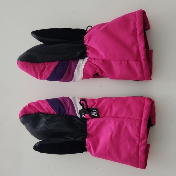 3M Thinsulate Girls Gloves Size 2-5 Pink purple Winter - Picture 4 of 9